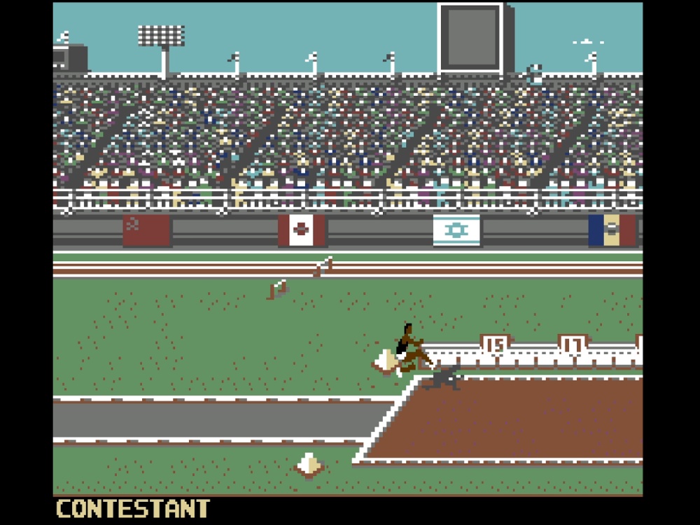 Gameplay of Summer Games II for Commodore 64